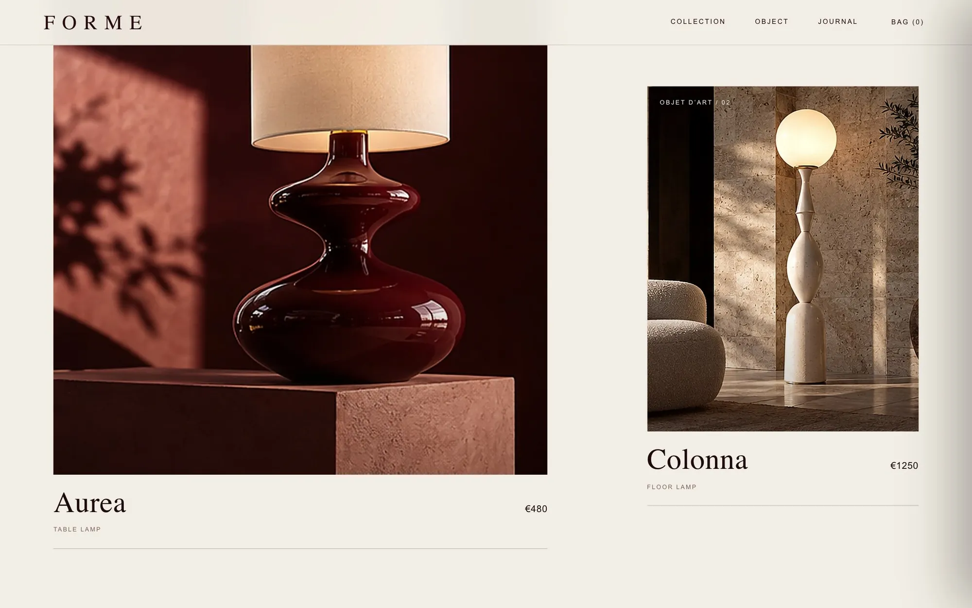 FORME · forme.studio/collection