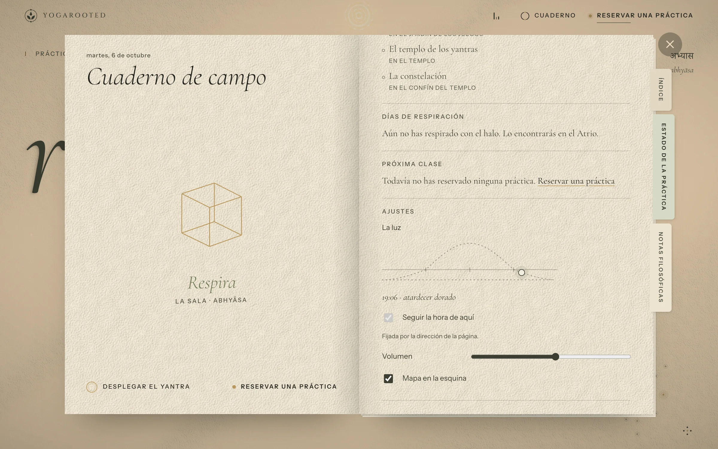 YogaRooted · yogarooted · cuaderno